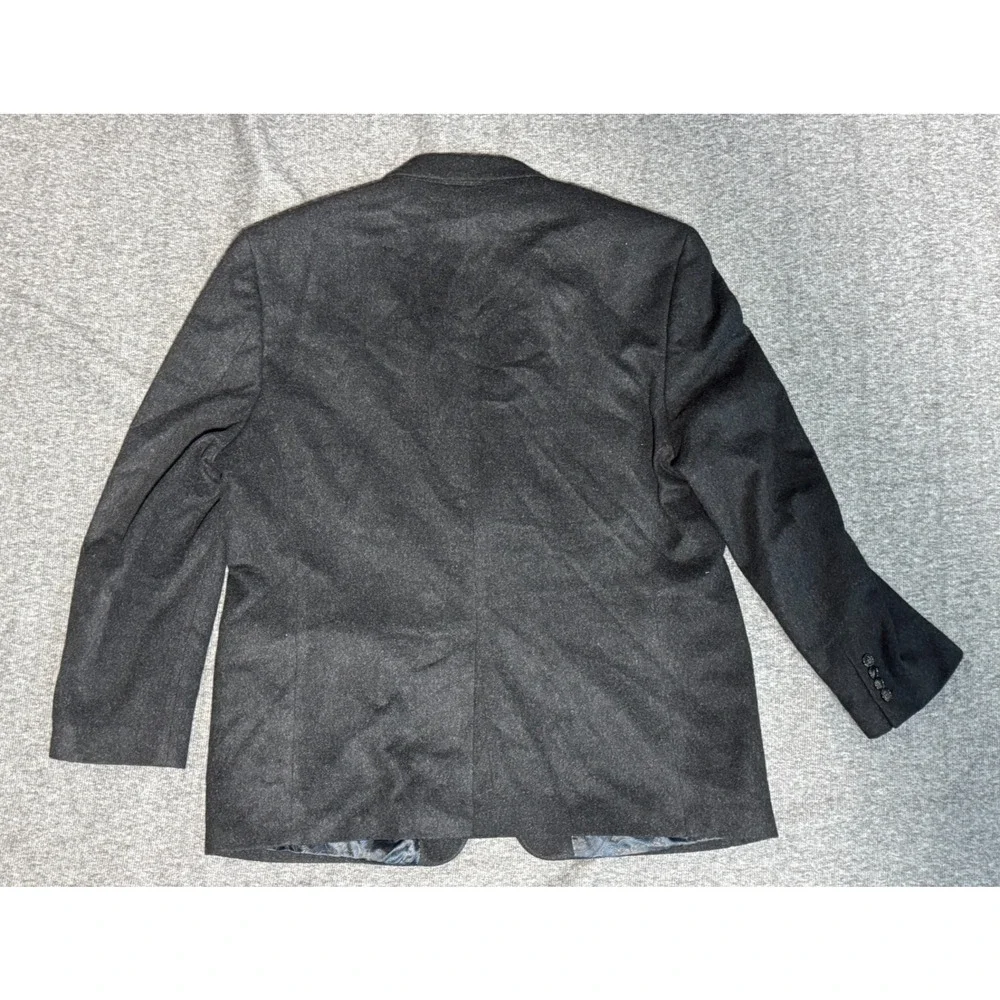 Lauren Ralph Lauren Wool Cashmere Silk Gray/Brn 2 Button RN90736 Coat Jacket 48R
